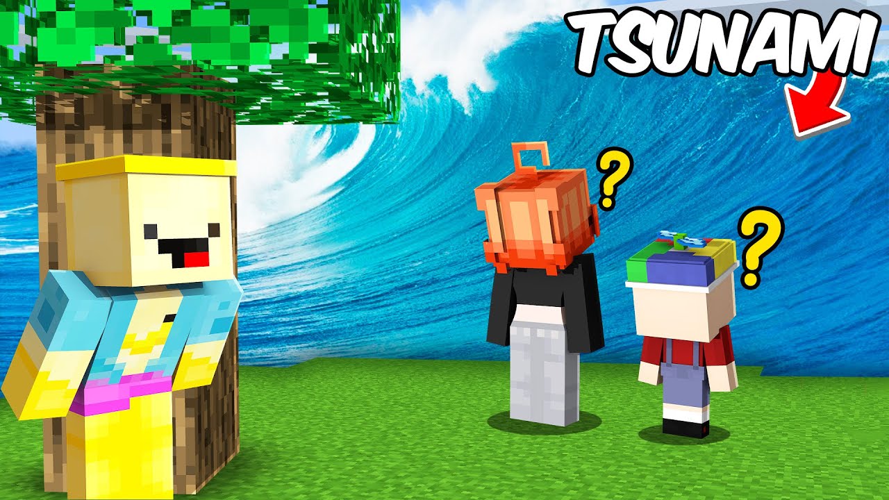 J’ai PIÉGÉ mes AMIS avec des CATASTROPHES NATURELLES sur Minecraft !