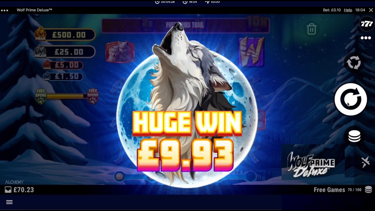 100 free Spins on Wolf Prime Deluxe