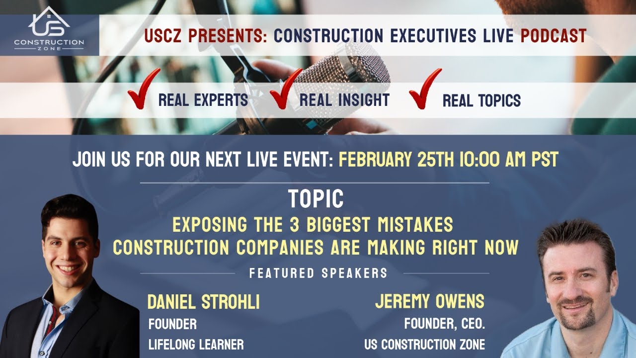 Exposing the 3 Biggest Mistakes Construction Companies are Making Right Now