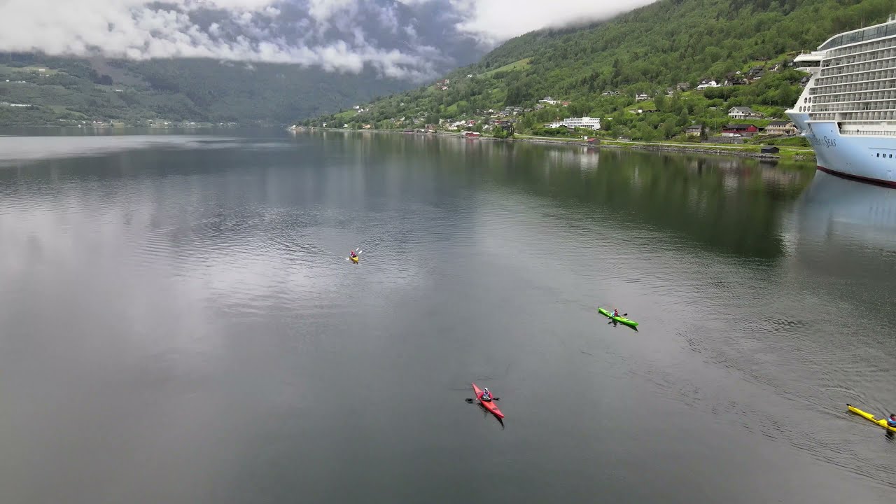 Canoeing the Fjords at Olden, Norway
