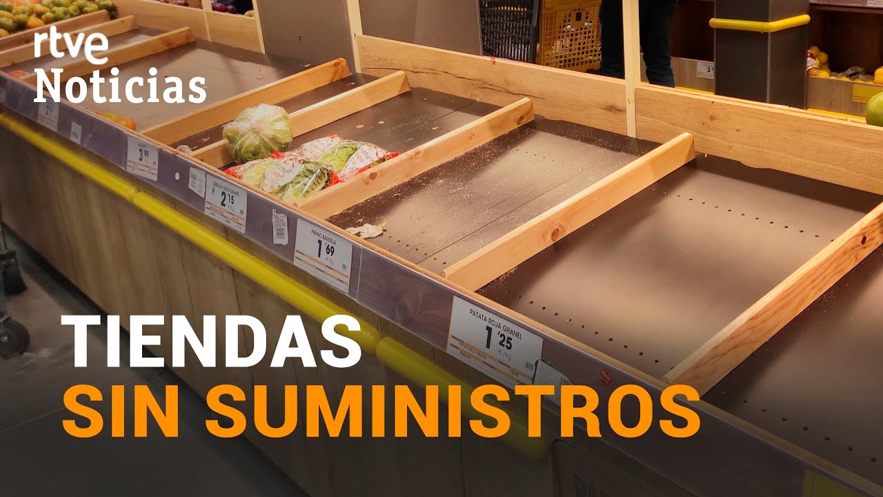 DESABASTECIMIENTO en TIENDAS y SUPERMERCADOS tras el paso de FILOMENA | RTVE Noticias