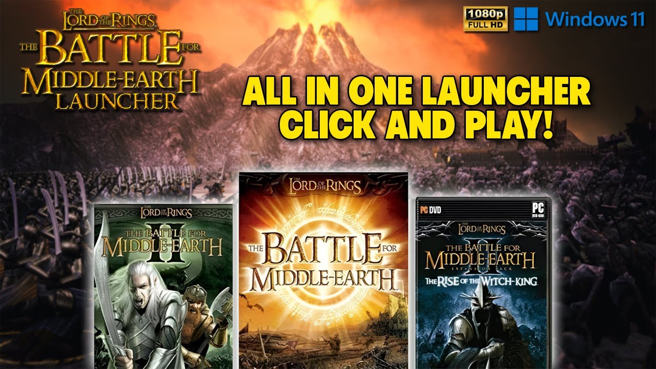 How to Install BFME 1, BFME 2 & ROTWK (2026) | All-in-One Launcher Guide + AOTR