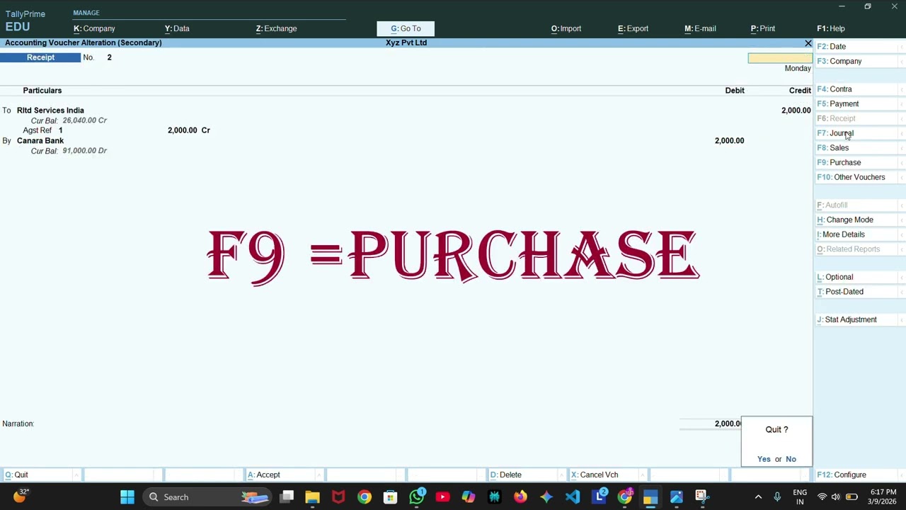 #2 Basic to advance course ...Tally prime-voucher entry in tally- contra, receipt ,payment,purchase 