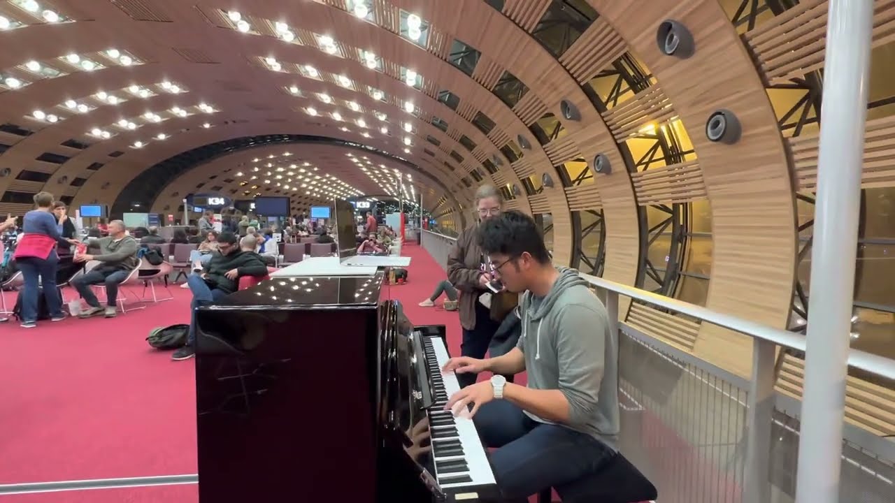 Blackbird by The Beatles - Piano in Paris Airport