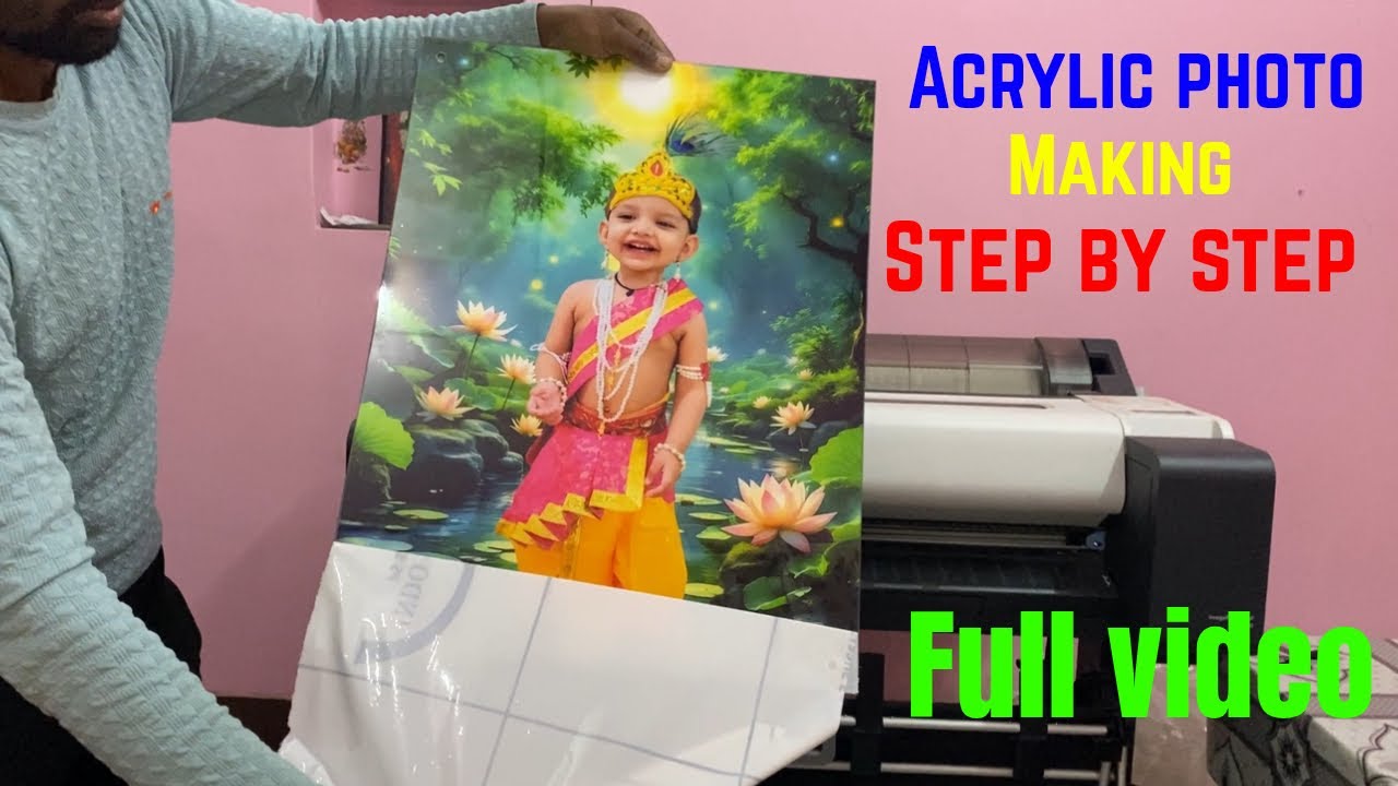 ￼🖼️Acrylic photo making full video👍 full guide video🏞️￼ acrylic photo raw material#latestlikes #diy