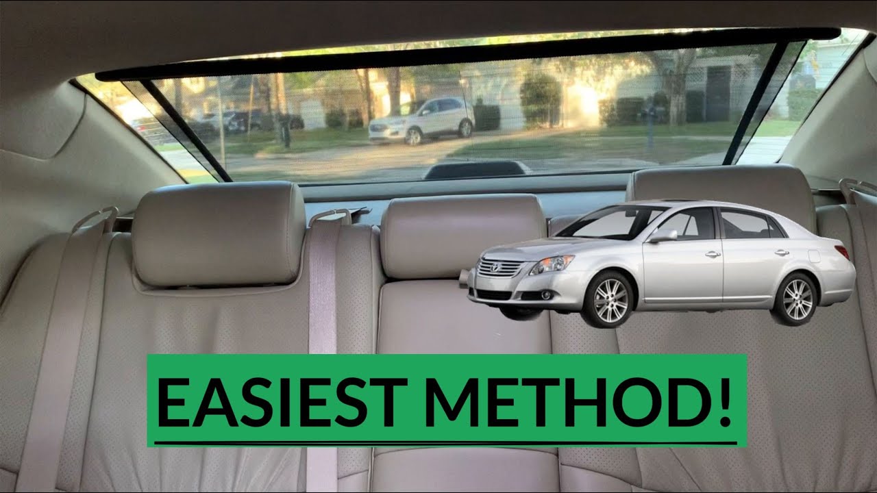 Как получить доступ к задней полке на Toyota Avalon 2005-2012, не снимая задних сидений!