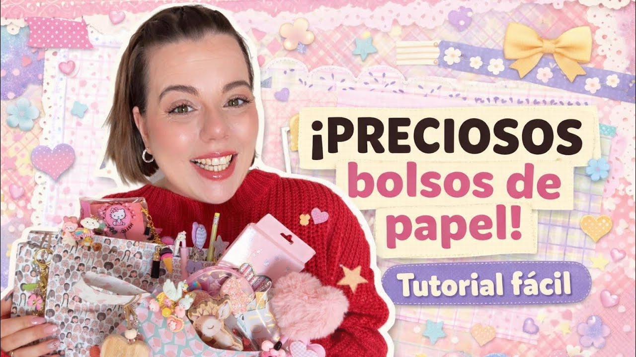 Bolsos de papel PRECIOSOS 👜✨ | Tutorial fácil paso a paso