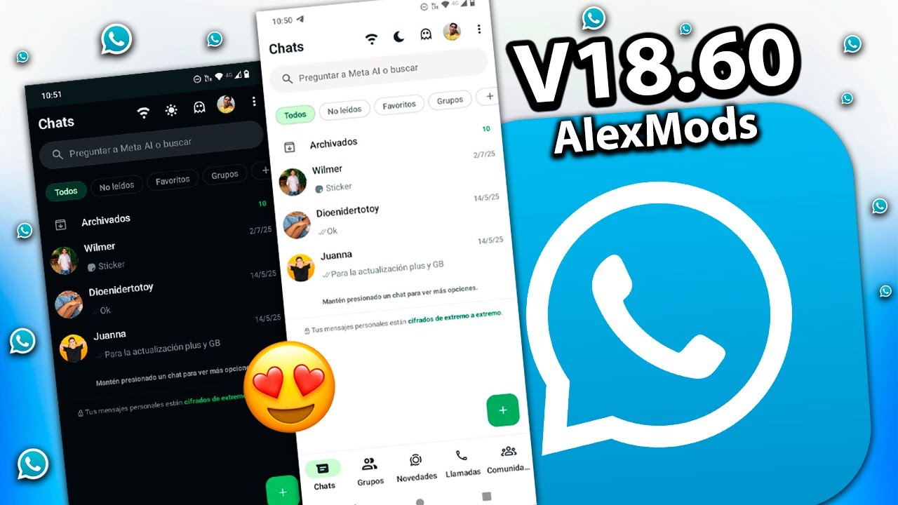 Nuevo WhatsApp Plus de AlexMods Versión 18.60 ¡Con y sin Activador!