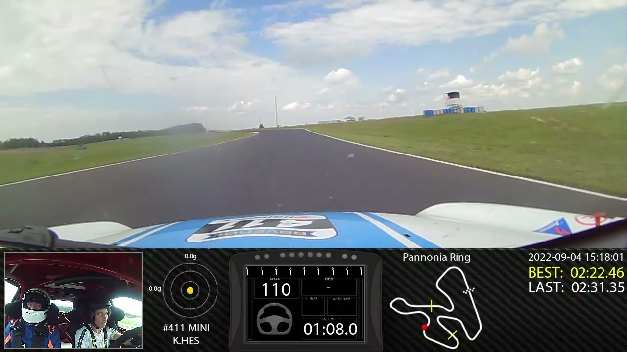 RN #1 Onboard video Pannonia Ring, MINI, 02:26.789