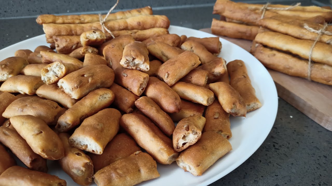AY ÇEKİRDEKLİ GALETA 🌻 Kaynana Sopası, Kırıkkırak,Grissini..Evde Atıştırmalık Galeta Nasıl Yapılır?