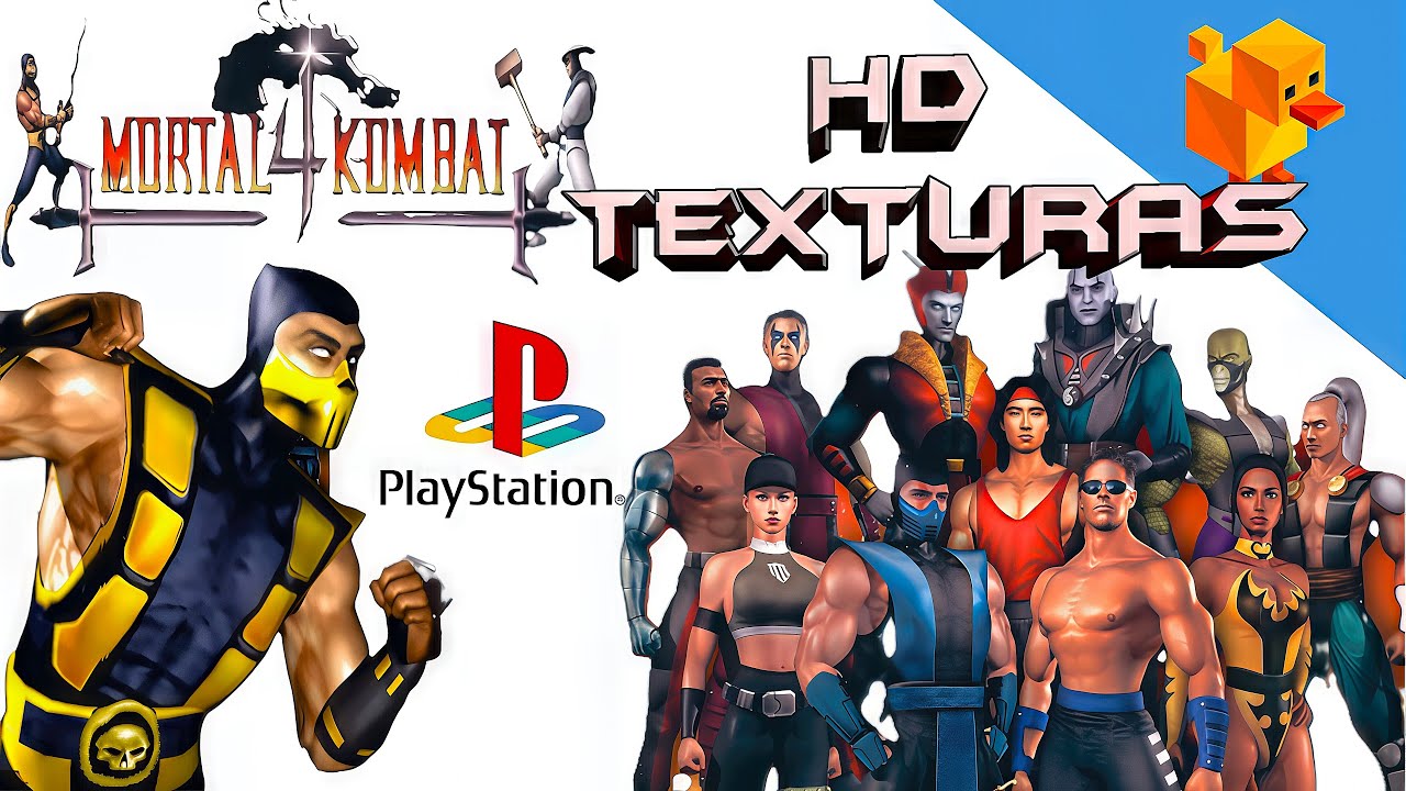 Mortal Kombat 4 HD Texturas Duckstation playstation