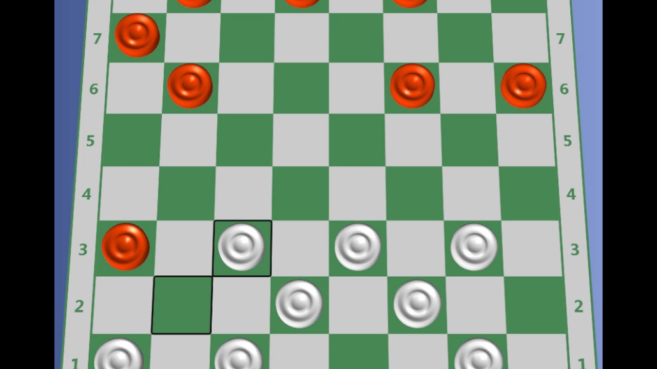 Jogo de Damas - Golpe das Brancas no Gambito 2