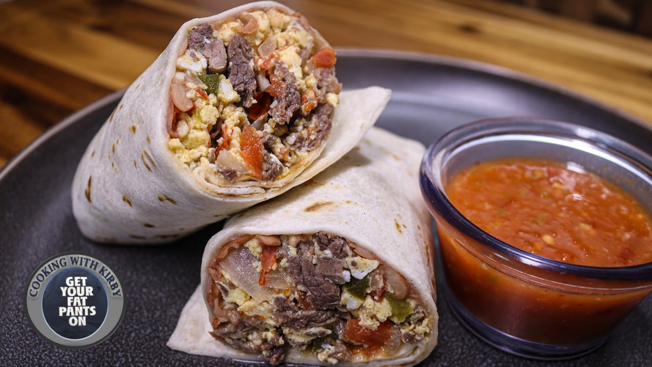 Machaca con Heuvos Burrito - Mexican Breakfast - Mexican Food