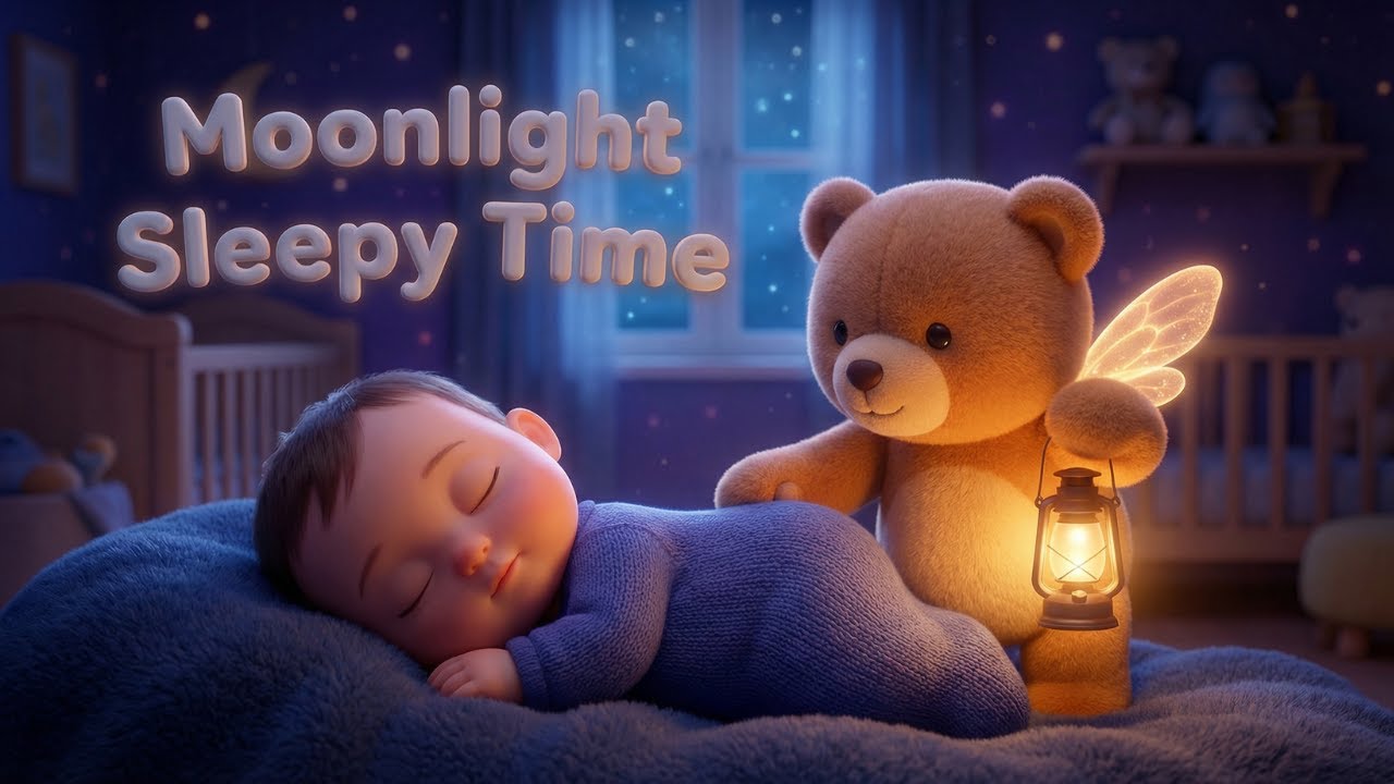 Lullabies for Babies to Sleep 😴 Moonlight Teddy Patrol | Calming Bedtime Music