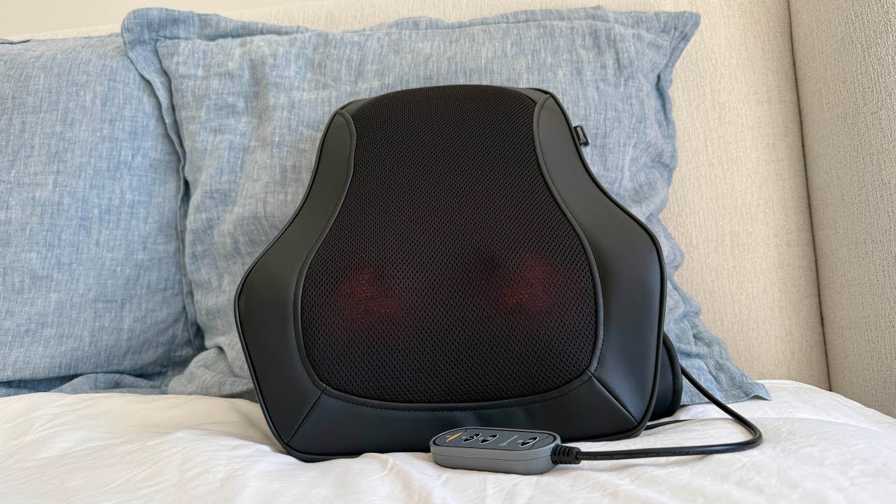 Ultimate Back Pain Relief! COMFIER Shiatsu Back Massager with Heat & Vibration for Home & Office