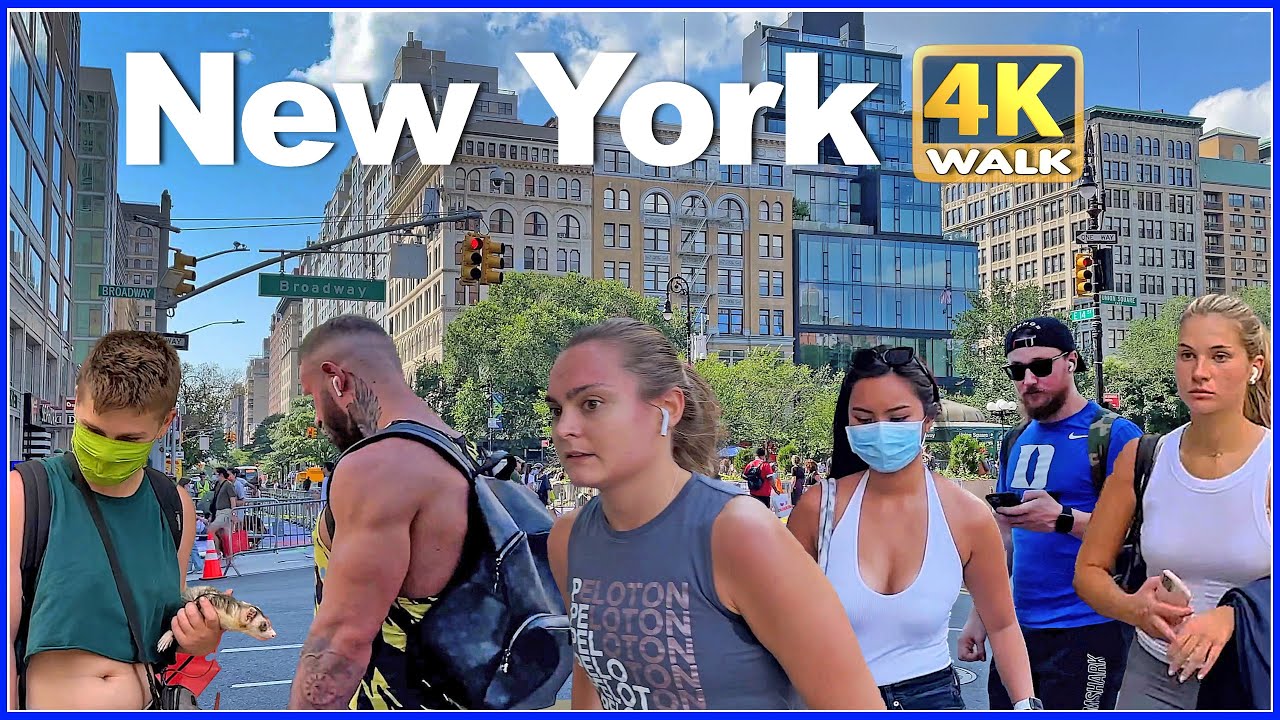 【4K】WALK 14th Street Union Square NEW YORK USA vlog 4k video