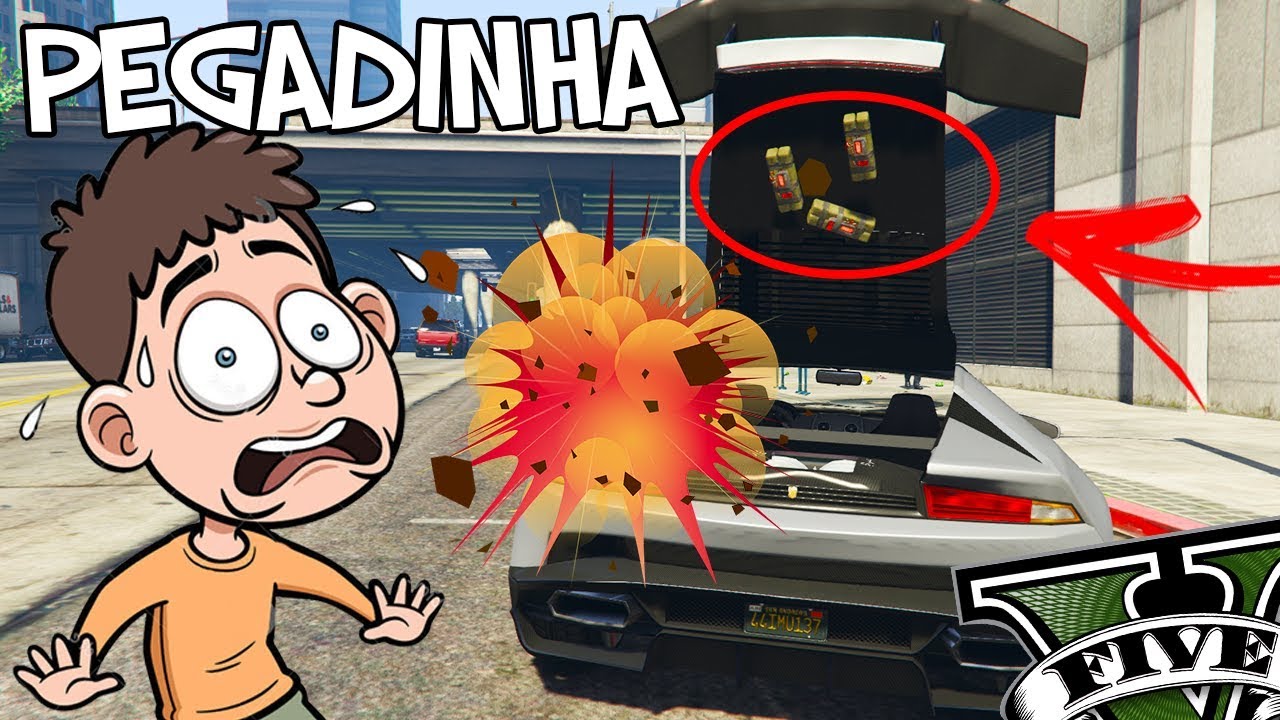 GTA V PEGADINHA - BOMBA ESCONDIDA NO CAP&Ocirc;