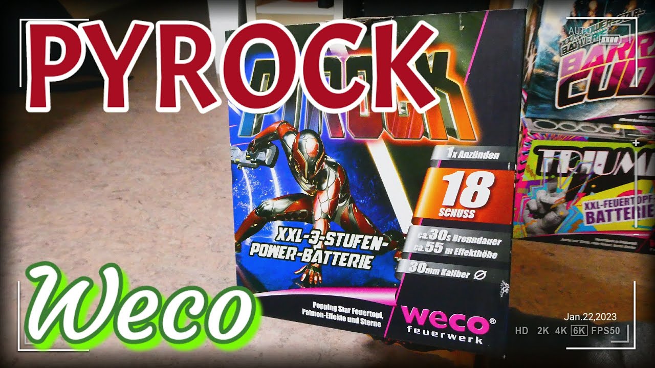 Pyrock | Weco     Mächtige Buketts       Silvester 2022/2023