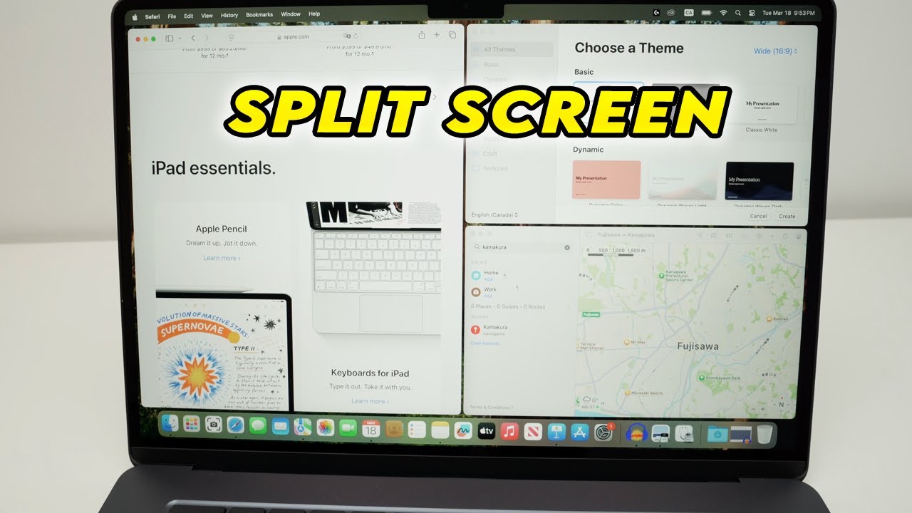 M4 MacBook Air : How to Split Screen Multitask