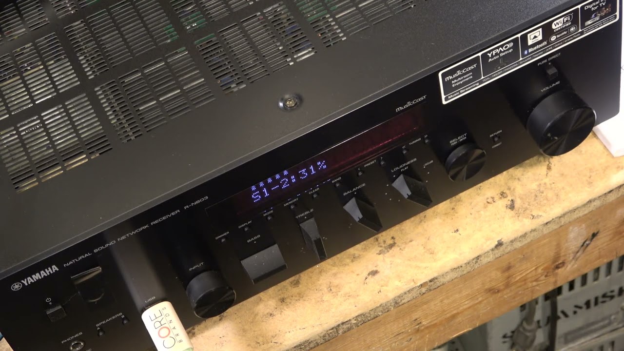 Обновление прошивки Yamaha R-N803 с помощью гонг-шоу