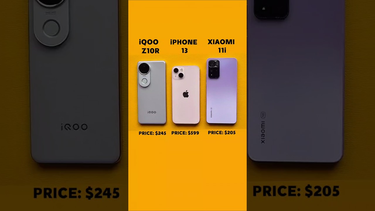 iPhone 13 vs Xiaomi 11i vs iQOO Z10R 🚀 BGMI Gaming Speed Test Battle
