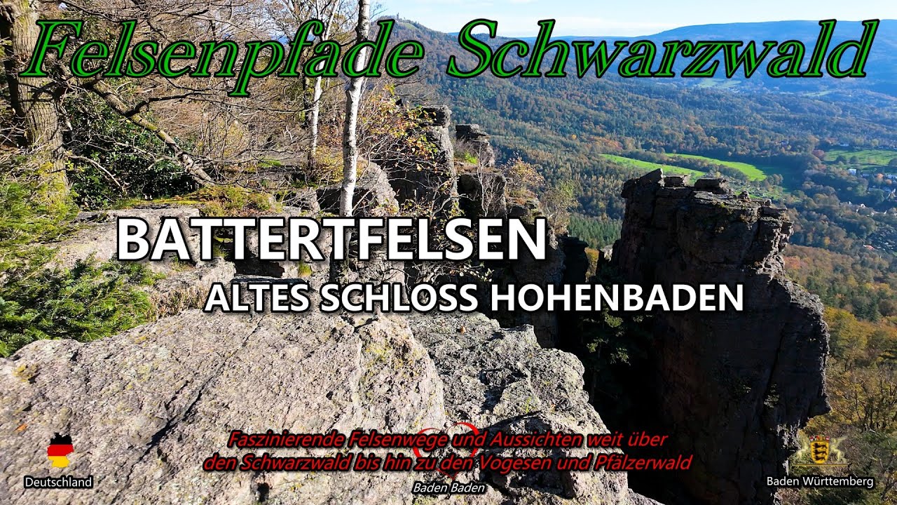 Battert Rundweg #Battertfelsen | Altes Schloss Hohenbaden | #Baden-Baden | #Wandern | DE