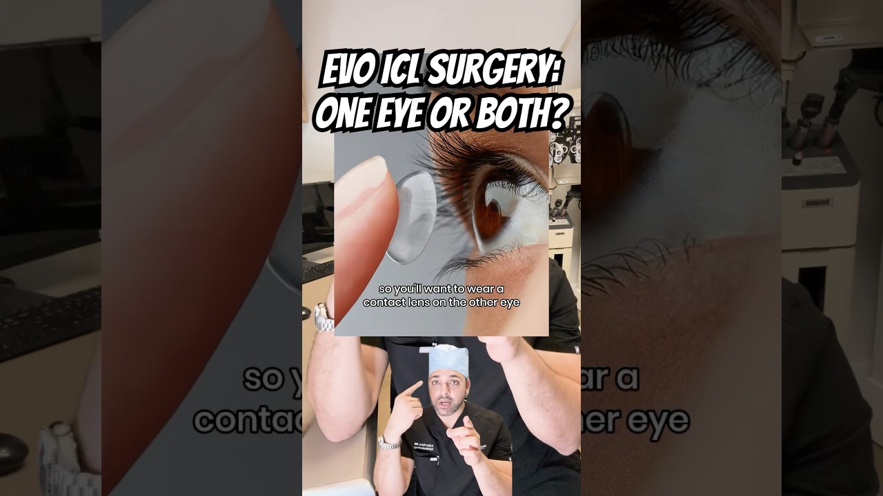 Can you have surgery on both eyes at the same time with EVO ICL?