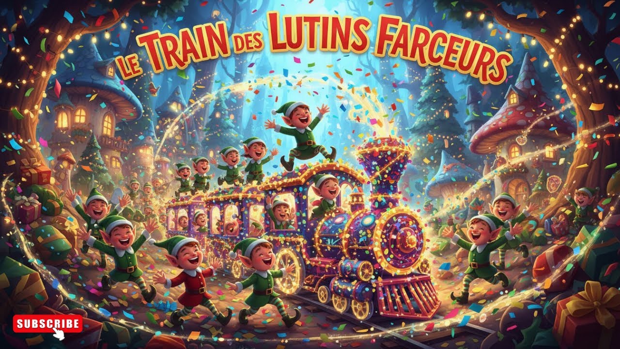 🎄🚂 LE TRAIN DES LUTINS FARCEURS ! La Chanson Que Tous Les Enfants Vont Adorer 🎉 | Farandole Festive