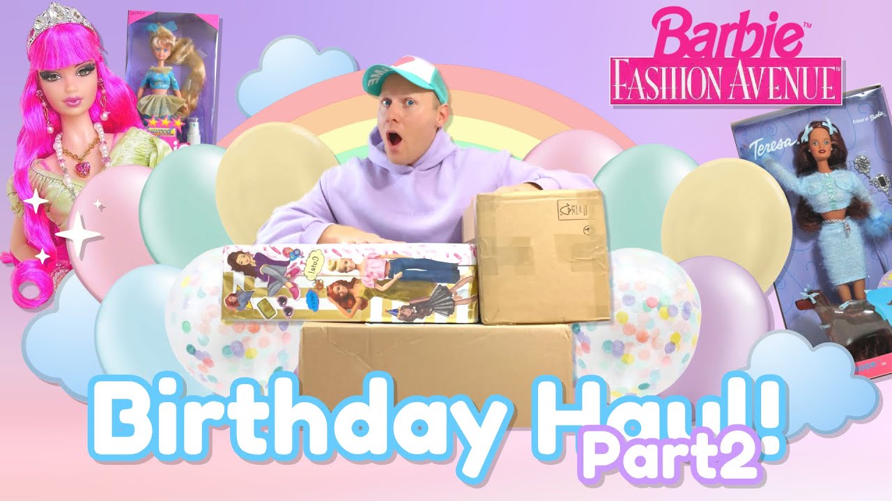 Birthday Doll Haul! 🧁🎁🎈 PART2 (Barbie Collector, 90s Barbie, Fashionistas, Fashion Packs and more!)