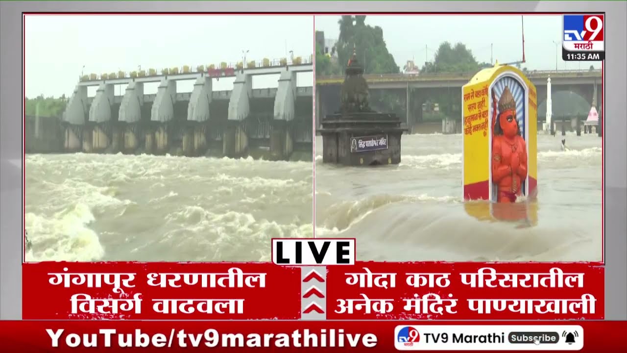 Gangapur Dam | गंगापूर धरणातून 5 हजार 186 क्युसेकनं विसर्ग | Nashik