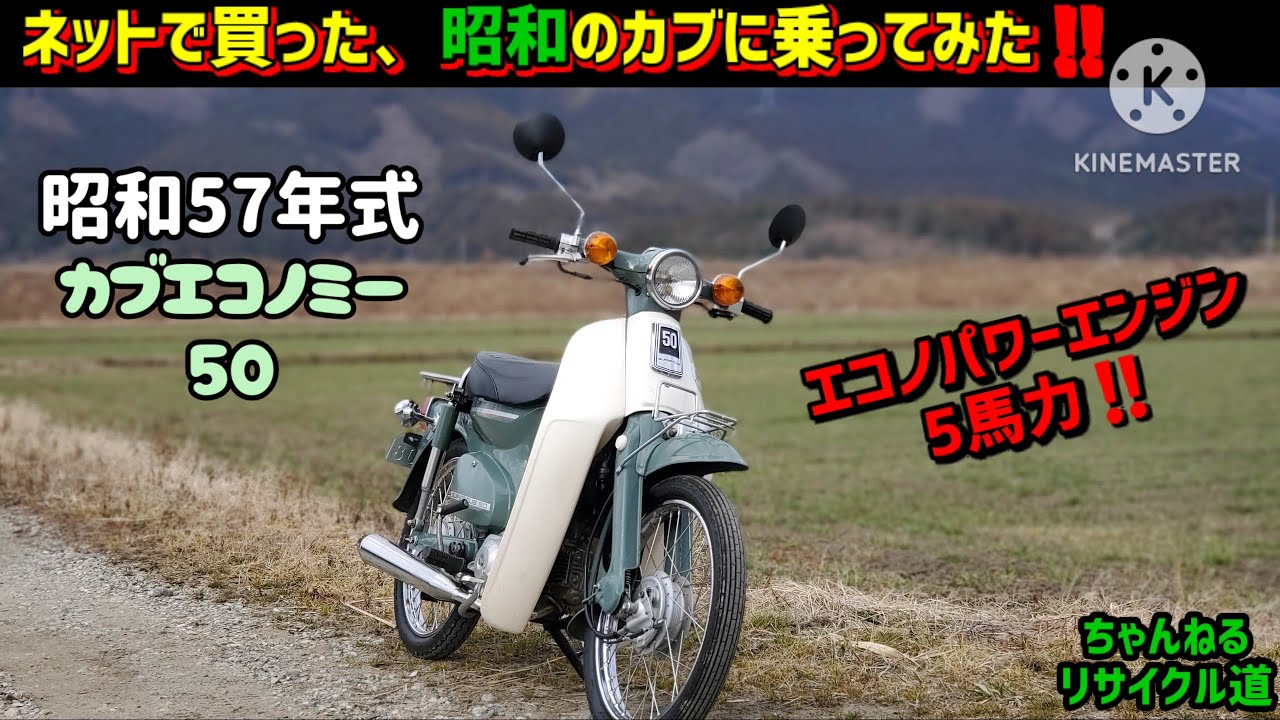 噂の『エコノミーカブ50』を検証？カブ史上最大出力と最高燃費は本当なの⁉️＃カブエコノミー＃カブ50＃c50＃昭和カブ＃カブ加速＃カブ最高速＃ヤフオクバイク＃石巻市