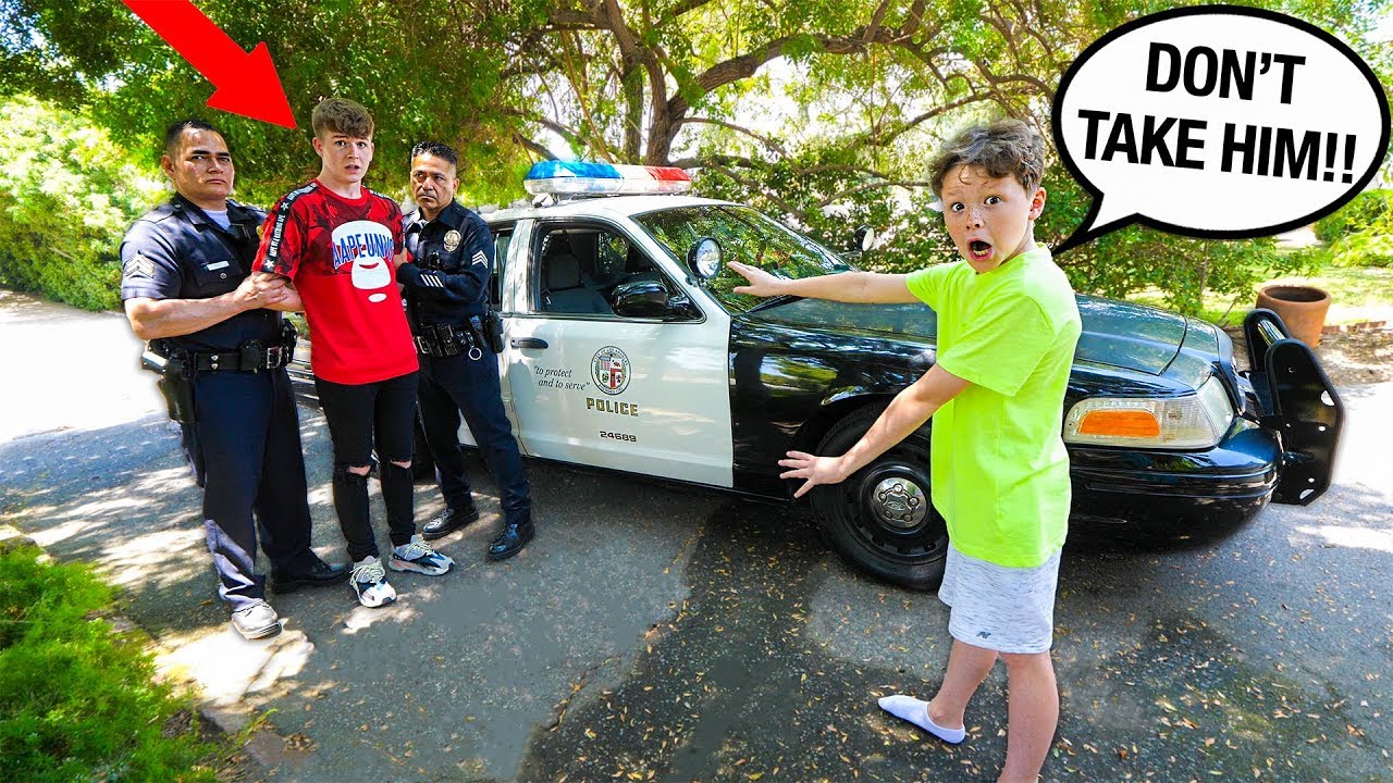 Police PRANK on My Little Brother!! *Gone Too Far*