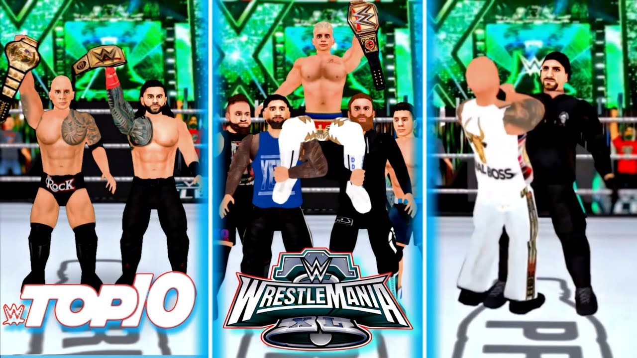 10 лучших моментов Wrestlemania 40 Night 1 и 2 | WR3D 2k24 |