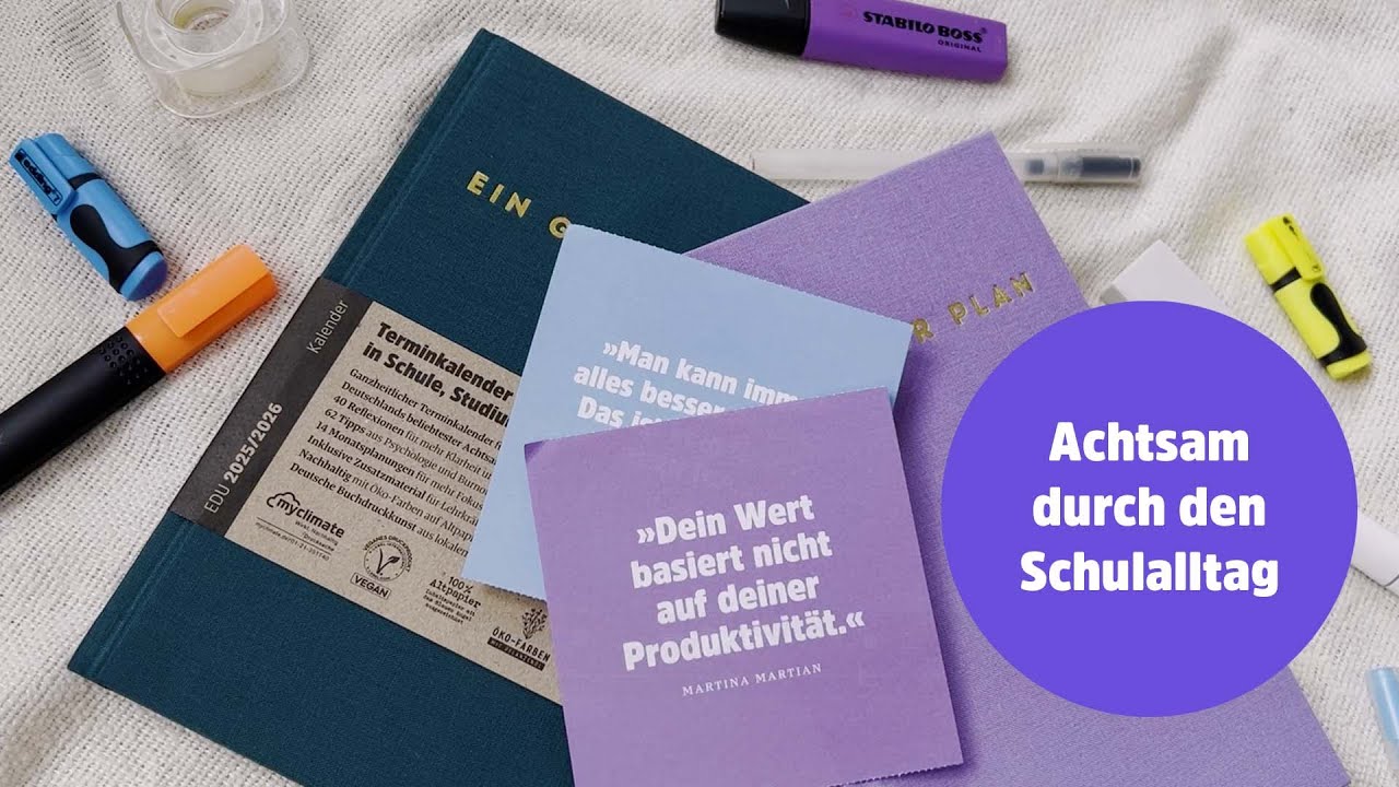 Der Lehrer*innenkalender 2025/26 für Bildung ohne Burnout