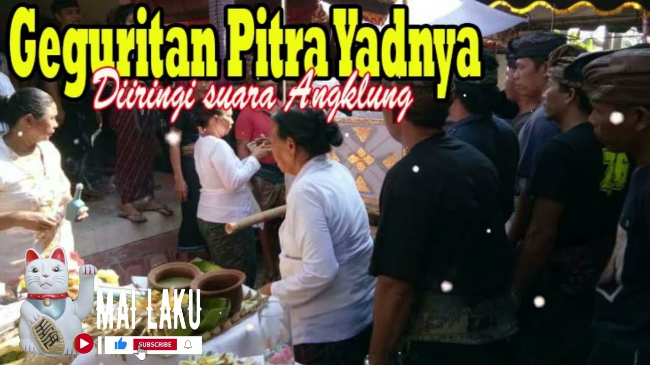 GEGURITAN PITRA YADNYA DIIRINGI SUARA ANGKLUNG