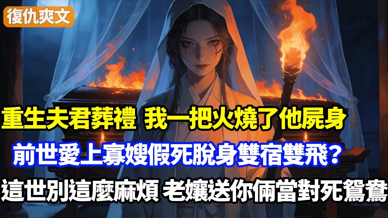 重生夫君葬禮，我一把火燒了他屍身，前世愛上寡嫂假死脫身雙宿雙飛？這世別這麼麻煩了，老孃送你倆當對死鴛鴦！