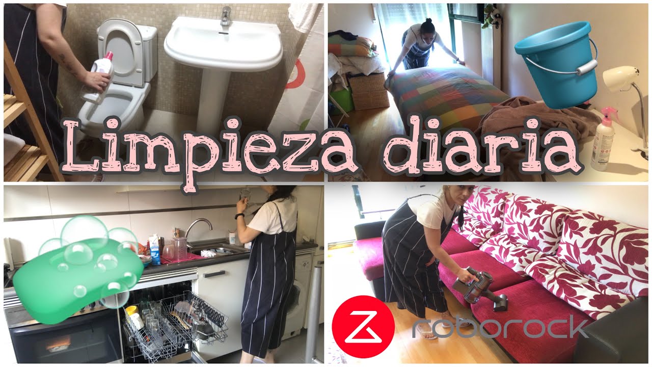 🧼RUTINA DE LIMPIEZA🧼 // Limpieza diaria con Roborock H7 // Limpia conmigo