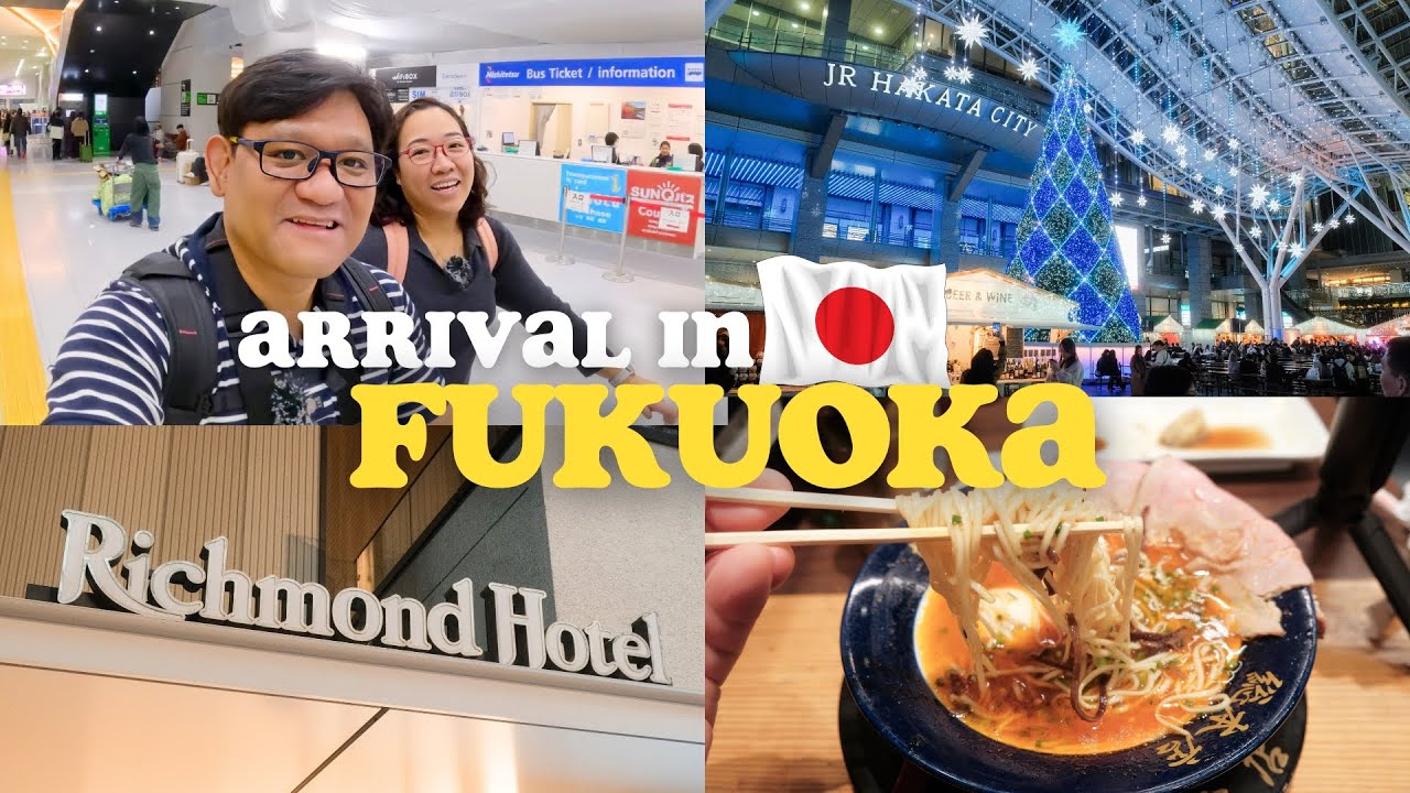 Arriving in Fukuoka: Tenjin Hotel Stay | Room Tour | Best Ramen & Hakata Christmas Market 🎄🇯🇵