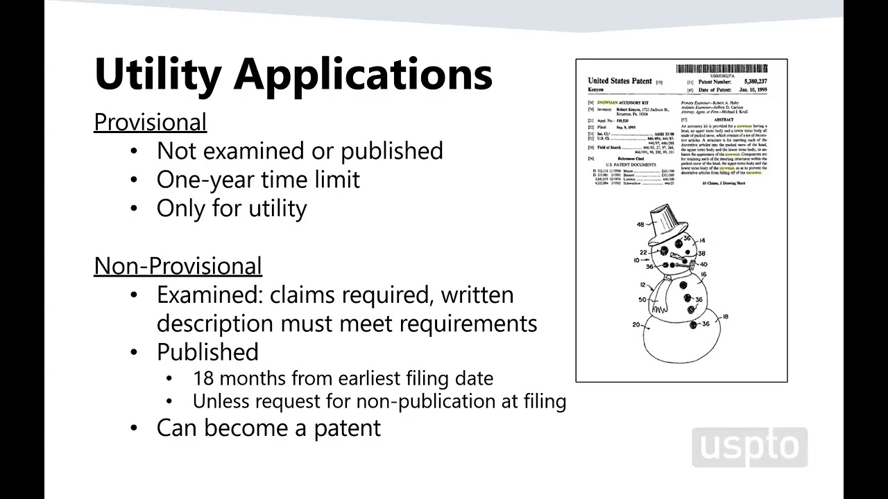 US Patent and Trademarks Series: Filing a Provisional or Non-Provisional Utility Patent Application