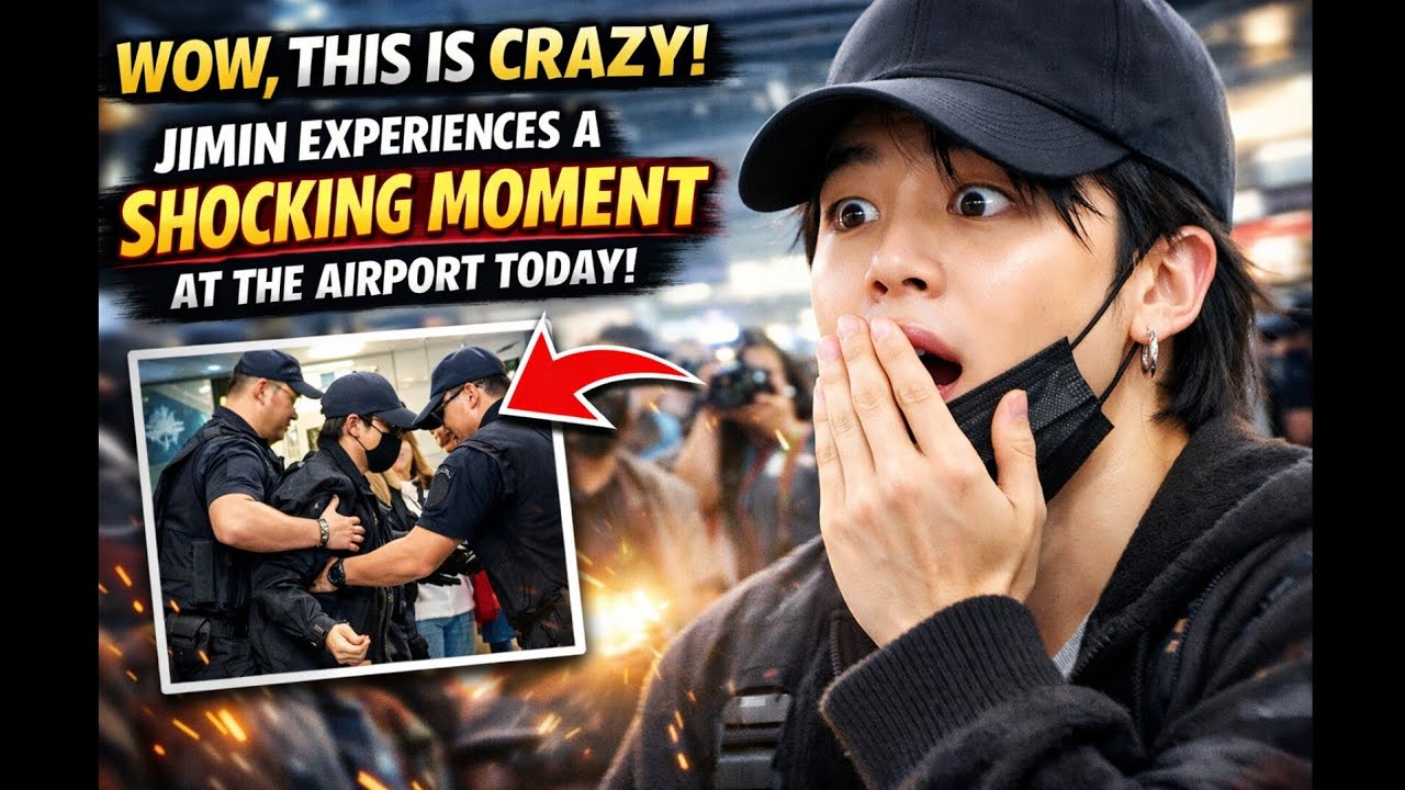 Wow, This Is Crazy! Jimin Experiences a Shocking Moment at the Airport Today