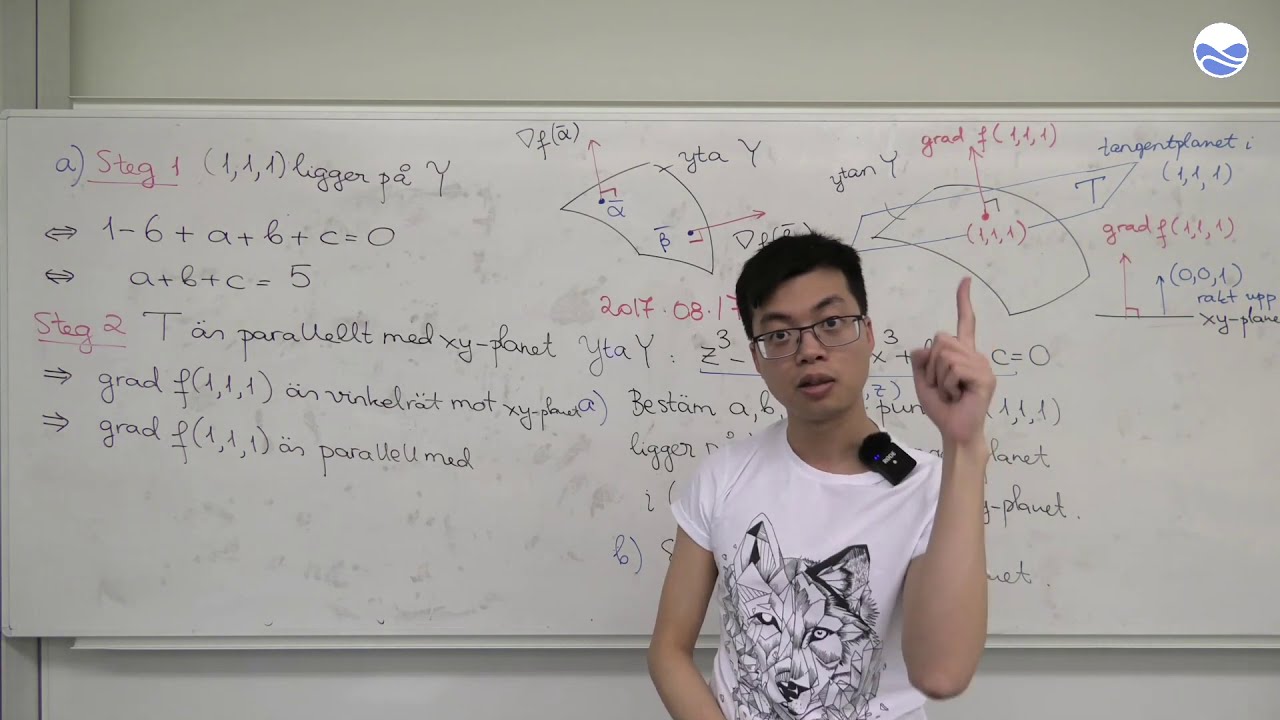 Crash course i Flervariabelanalys VT20 (6 av 15): Gradient och tangentproblem