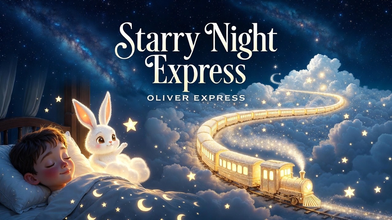 All Aboard the Starry Night Express 🚂🌟 Oliver & Luna's Sleep Adventure | Relaxing Kids Bedtime Tale