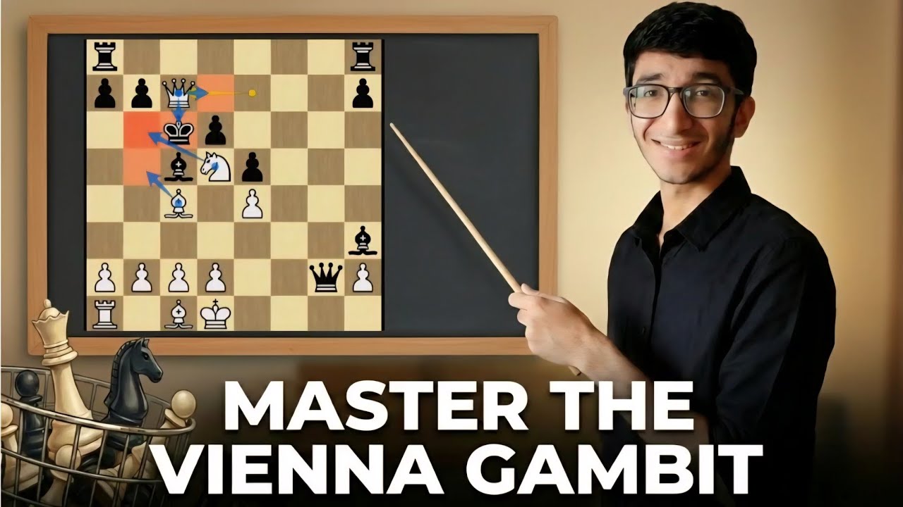 This Vienna Gambit Trap DESTROYS Black at Any Level 😱. Chess Opening Trick to win fast.
