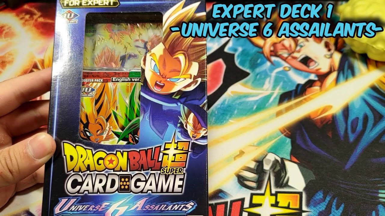 EXPERT DECK 1 (UNIVERSE 6 ASSAILANTS) Box Opening! DBS Trading Card Game
