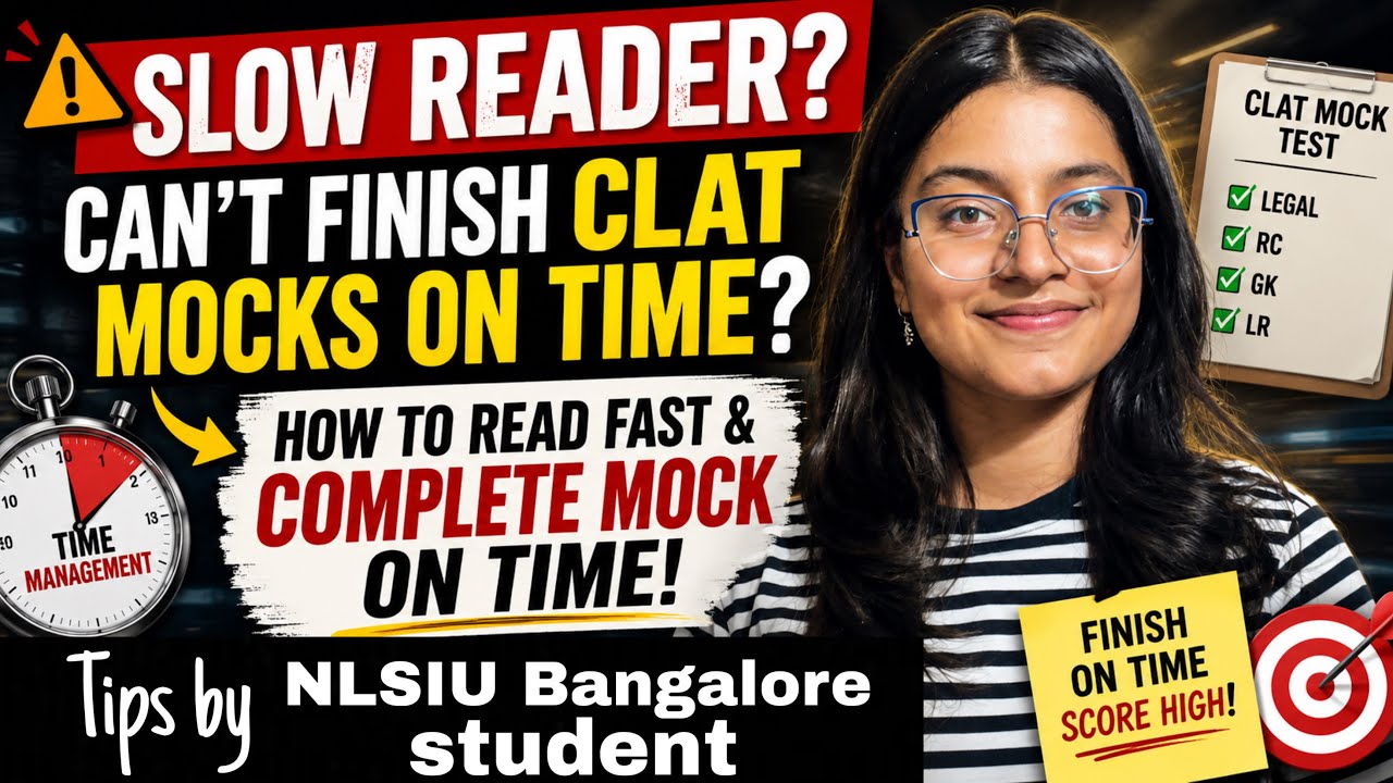 Finish CLAT Mocks on Time ⚡ My Reading Speed Hack~ Fix Your Reading Speed NOW~NLSIU law school