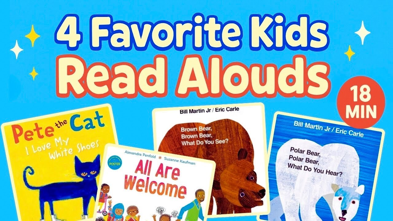 Brown Bear, Polar Bear, Pete the Cat, & More | Kids Book Singalong & Read Aloud | Animated Storytime