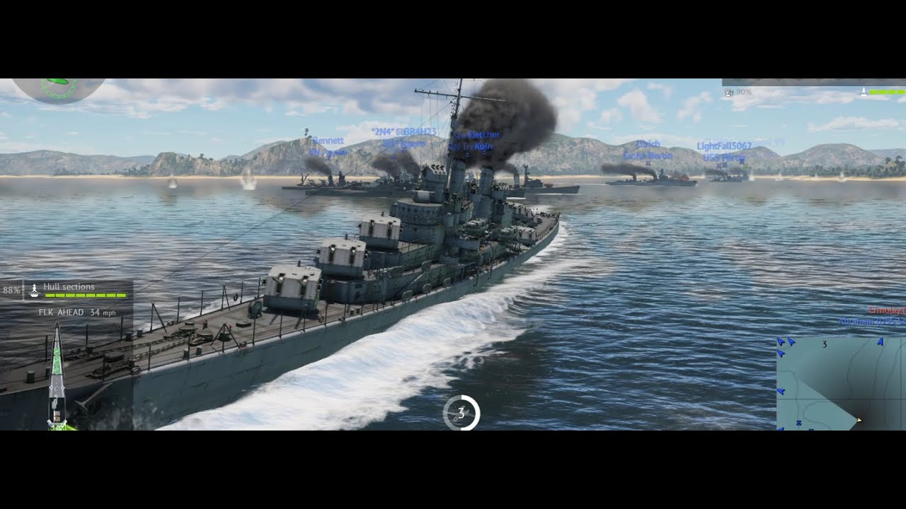 WAR THUNDER: DUOS: REALISTIC BATTLES: AMERICAN SHIPS