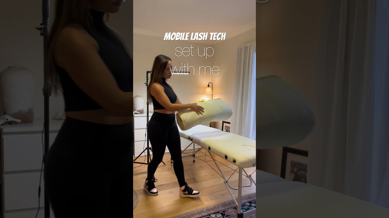 SET UP as a mobile lash tech 👩🏻&zwj;⚕️