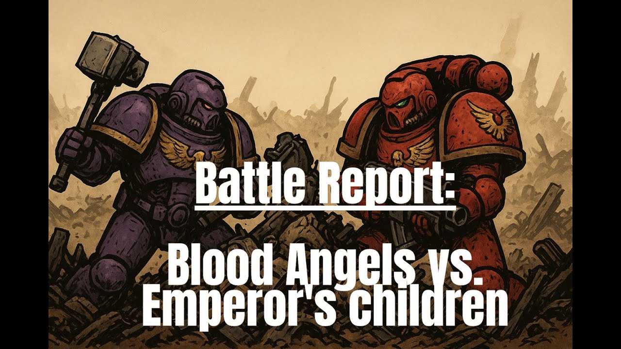 TRASHHAMMER BATTLE REPORT: Blood Angels vs. Emperor's Children 💥 Full 1000pt W40K Match