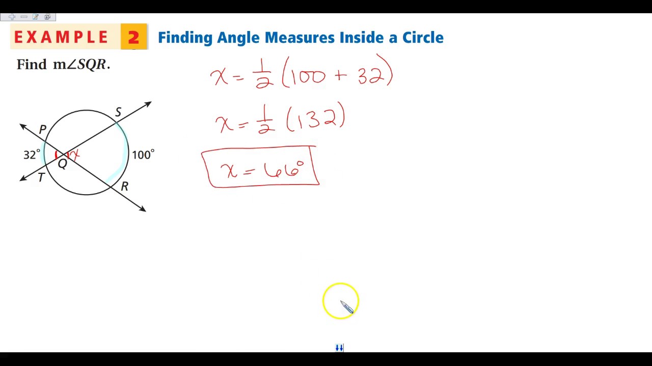 12-5 Angle Relationships in Circles